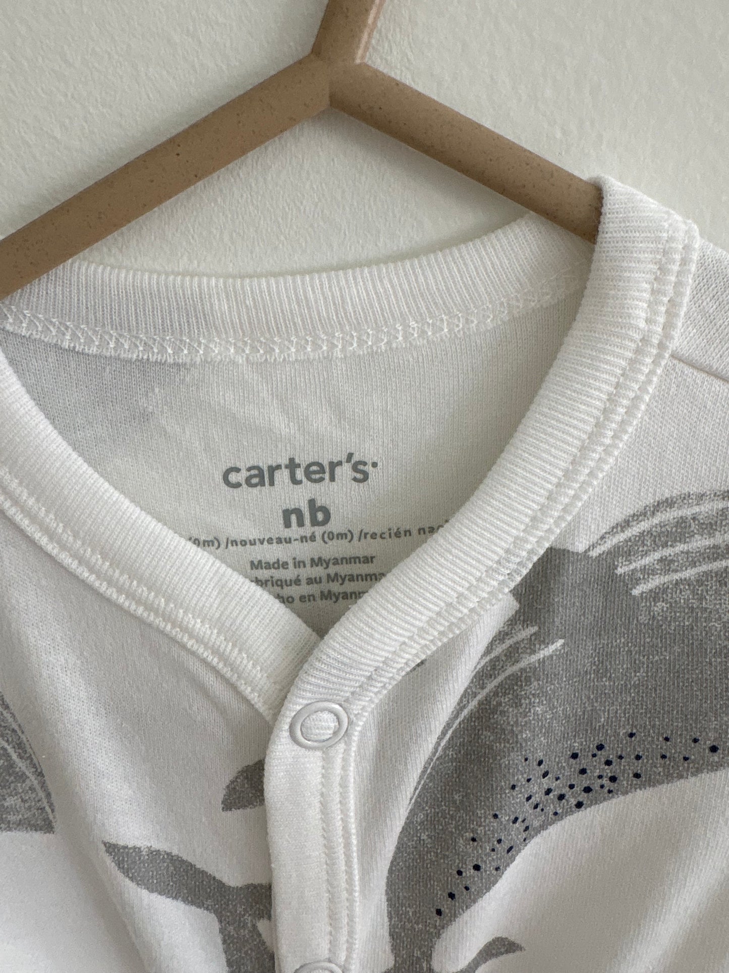 Cotton PJ | Grey Whales | Newborn | NEW