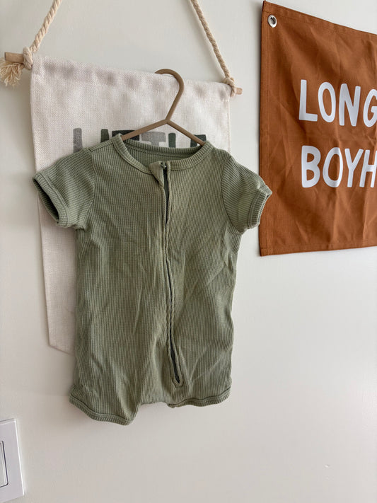 Romper | Sage Green | 3-6M