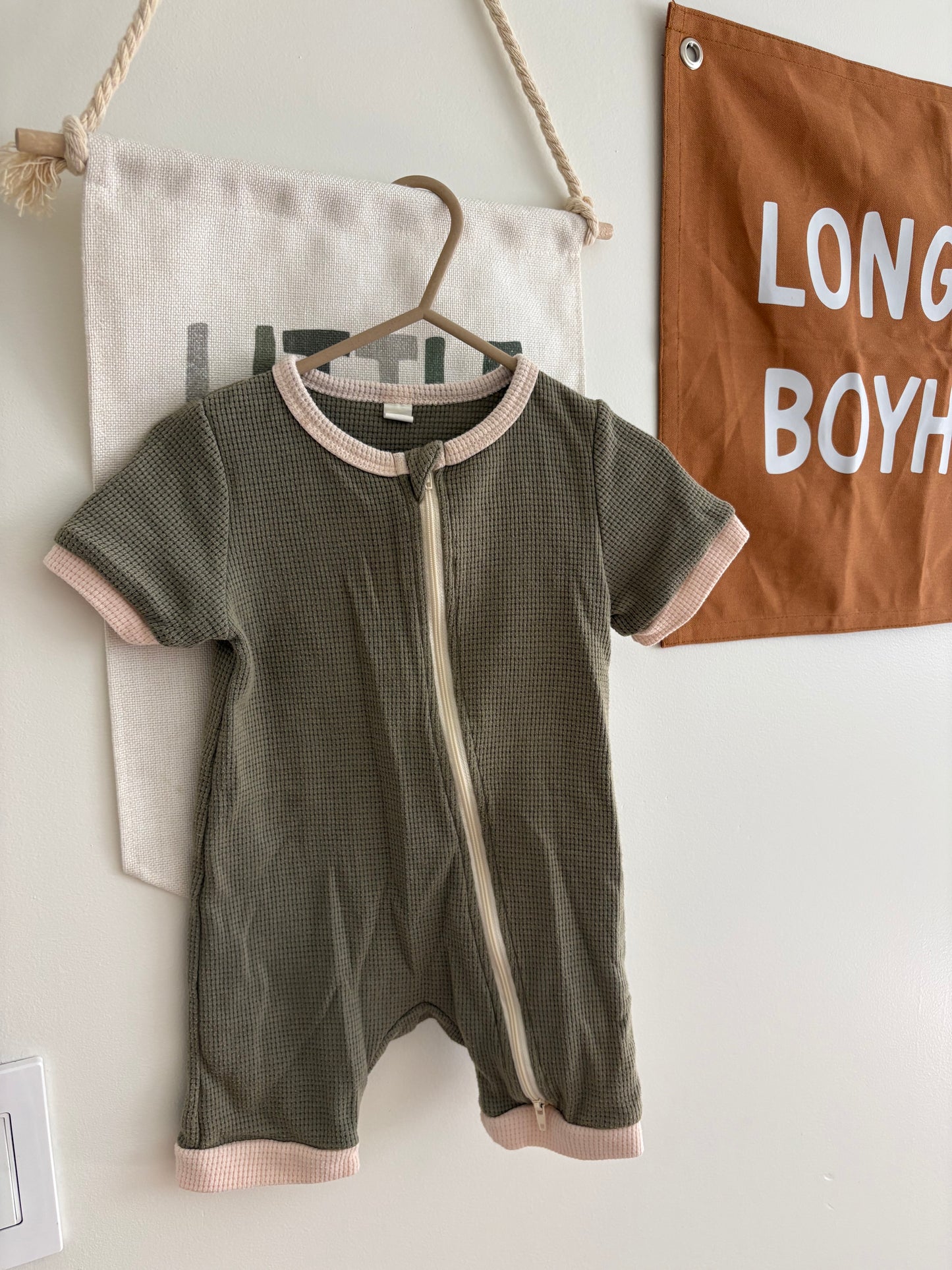 Romper | Green Beige | 9-12M