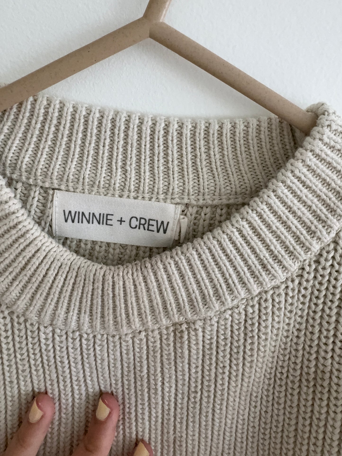 Knit Sweater + Pants Set | Beige | 12-18M