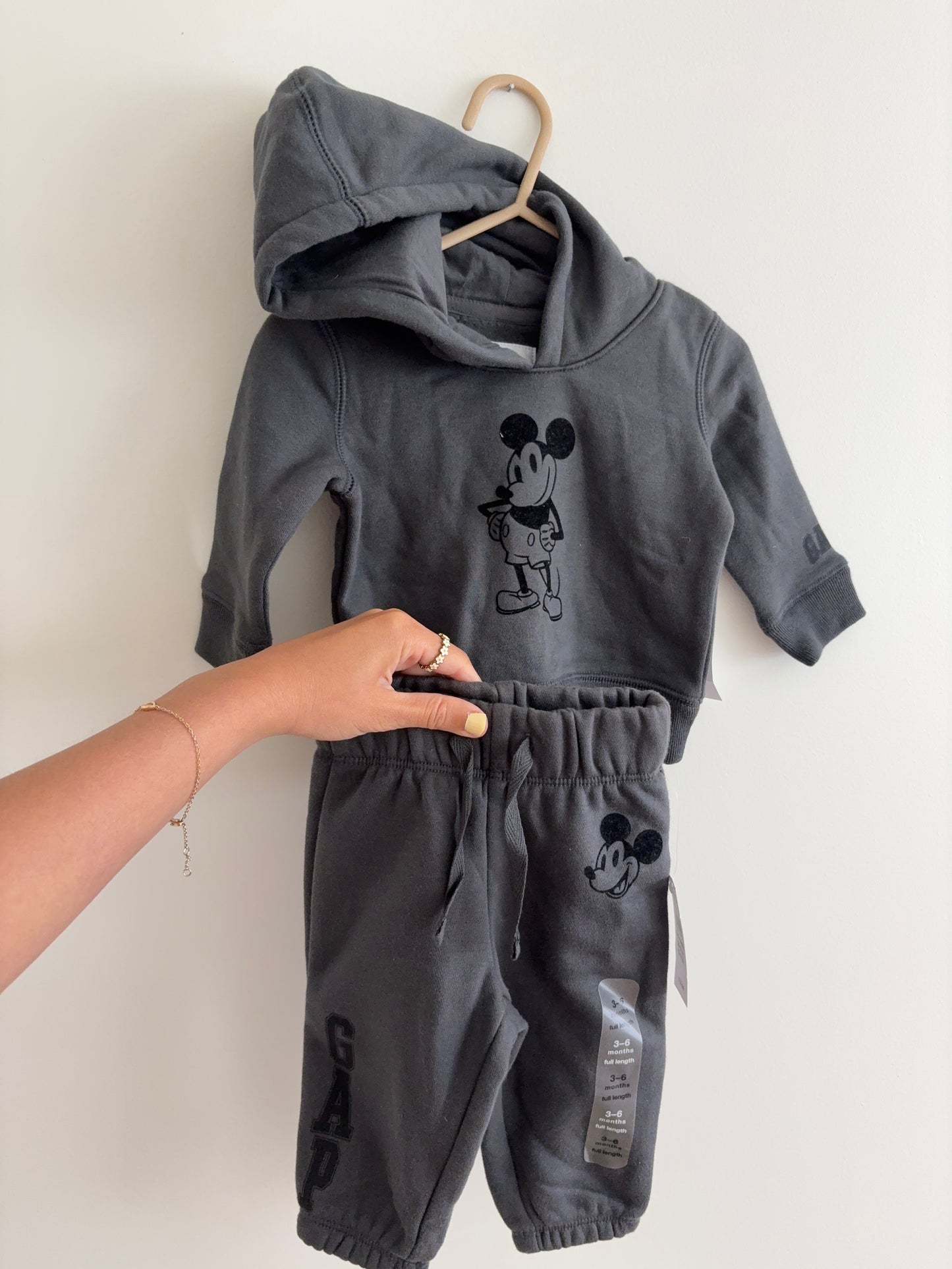 Hoodie + Pants Set | Blue Mickey | 3-6M | NEW