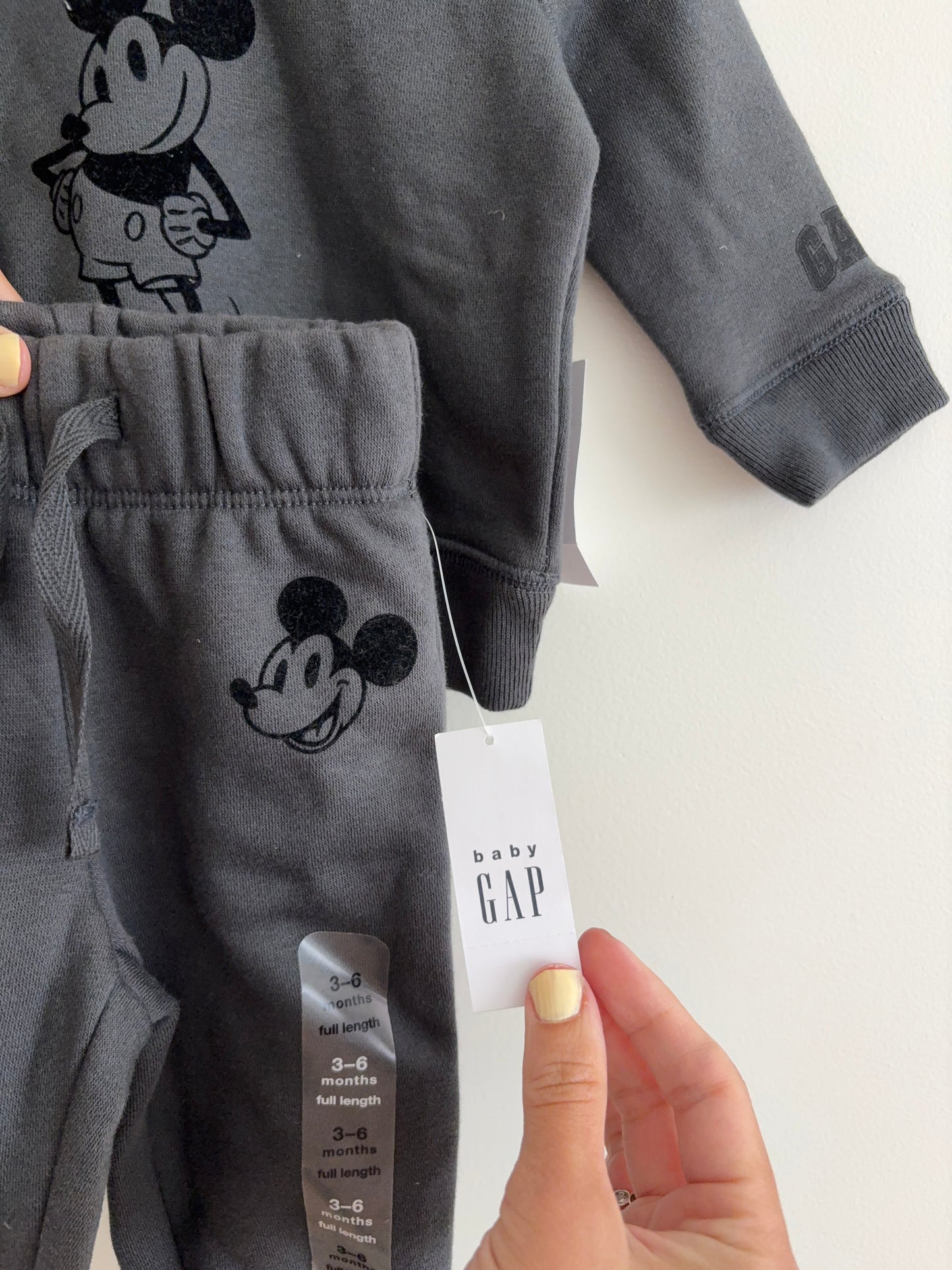 Hoodie + Pants Set | Blue Mickey | 3-6M | NEW
