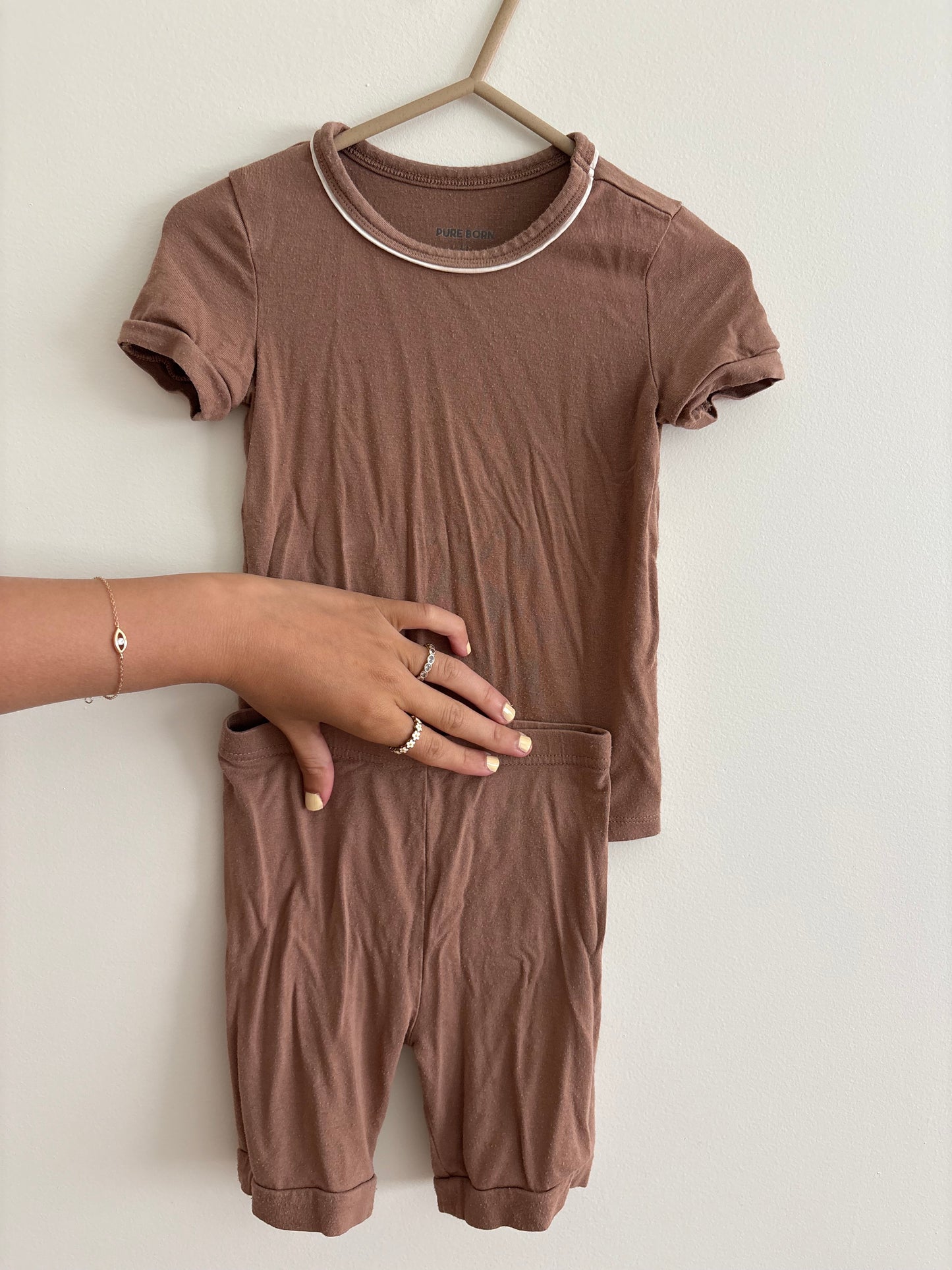 Top + Bottom Set | Brown | 3T