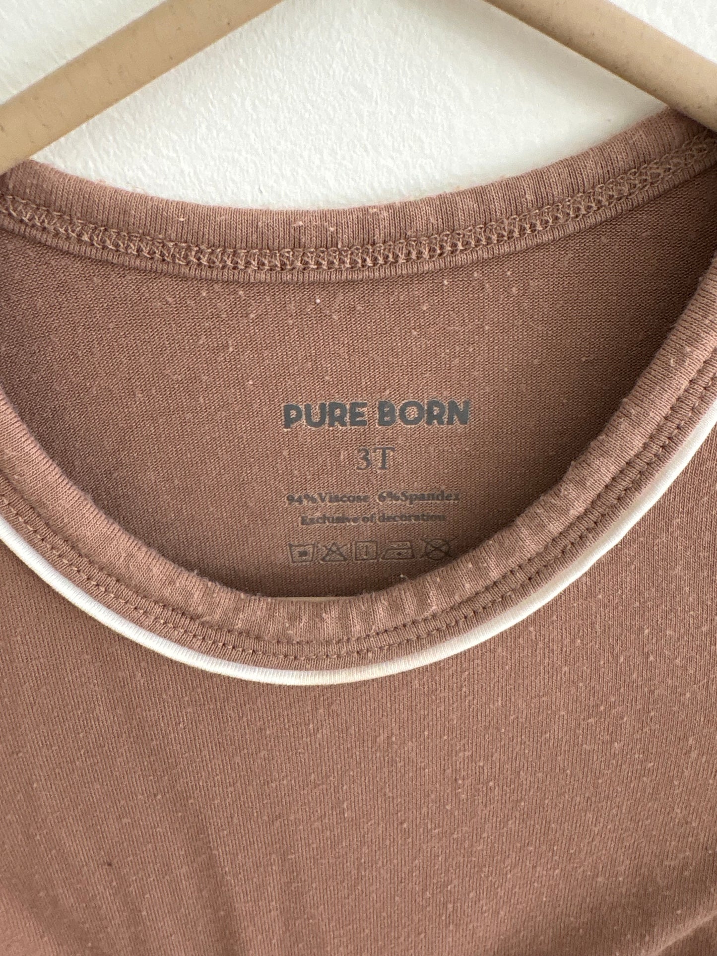 Top + Bottom Set | Brown | 3T