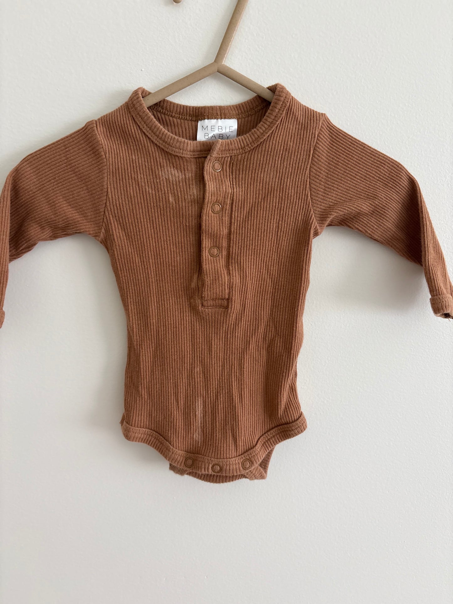 Cotton Onesie | Tan | Newborn