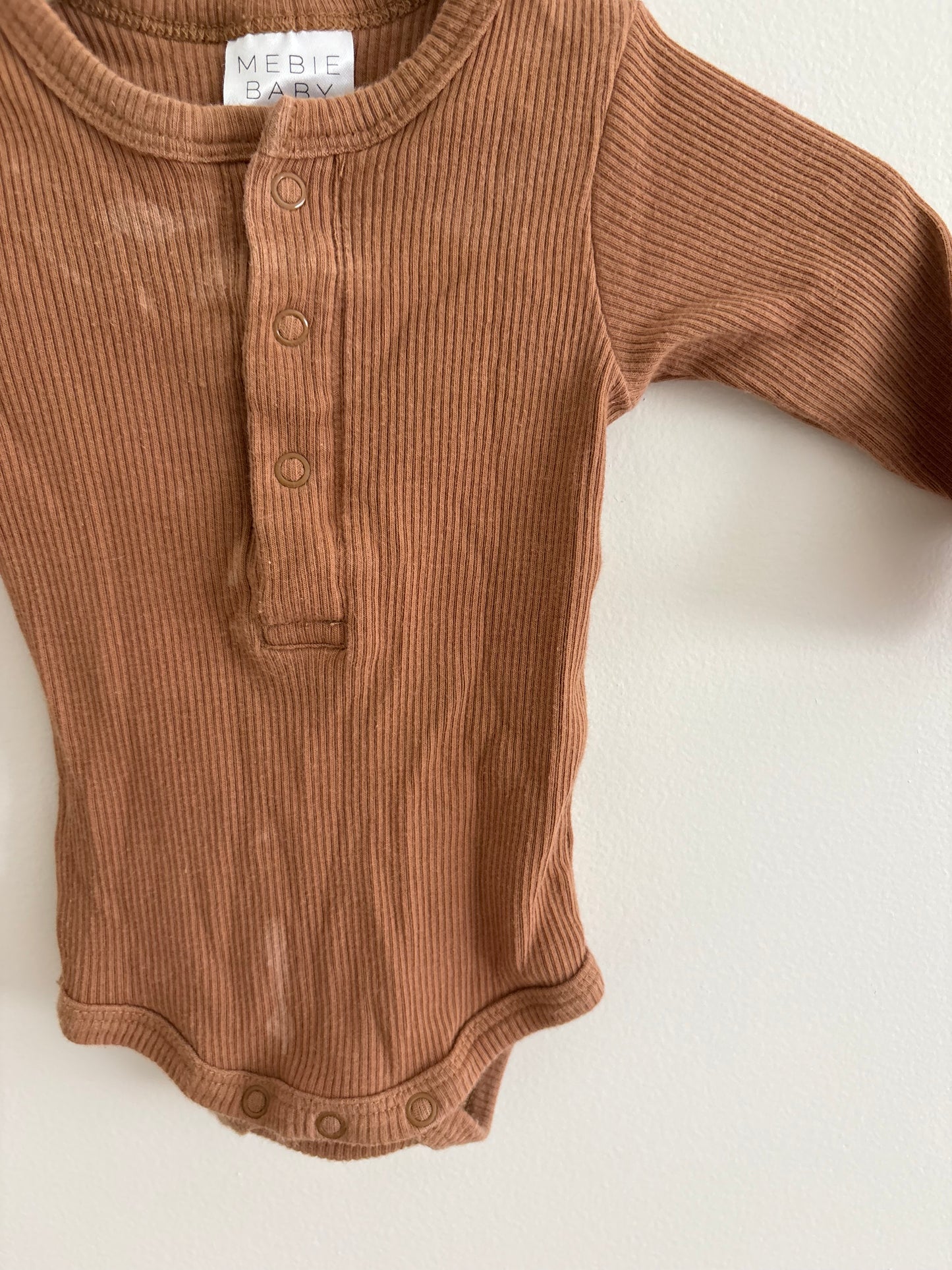 Cotton Onesie | Tan | Newborn