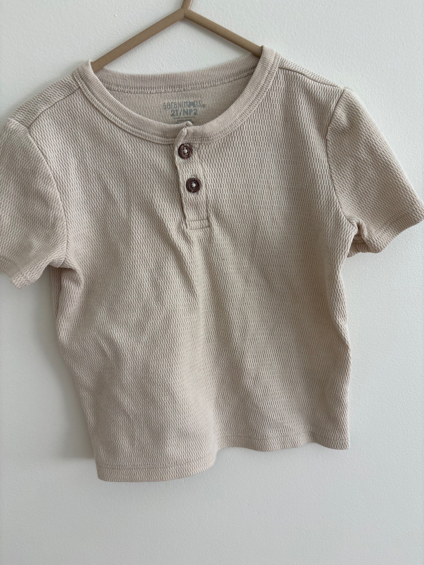 T-Shirt | 3-Pack | Stripe Green Beige | 2T