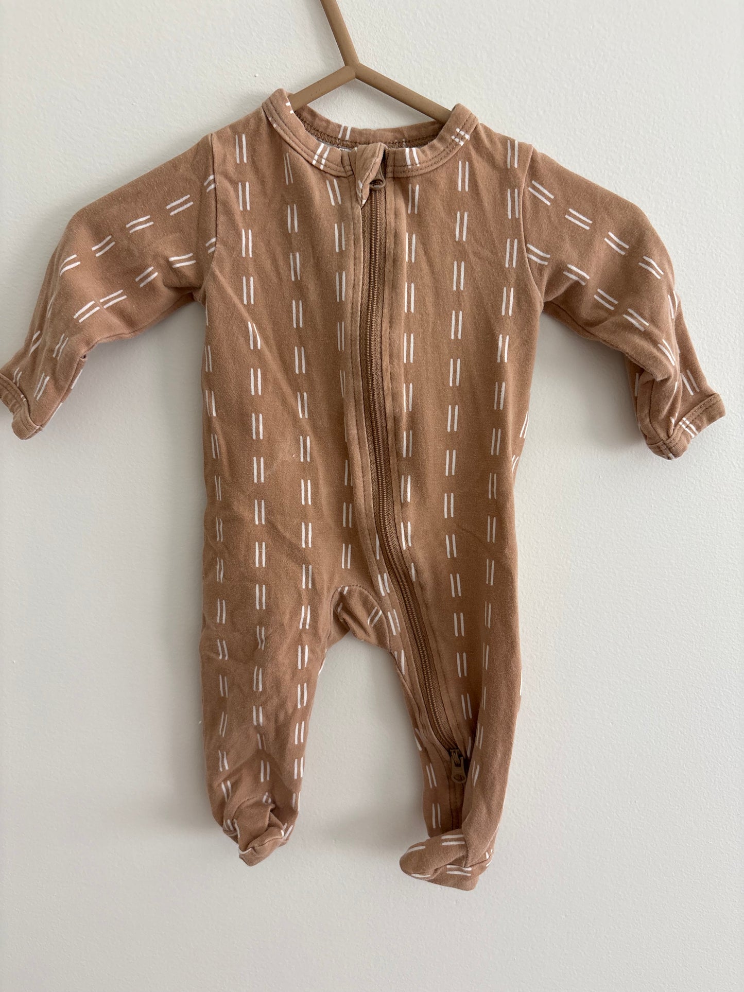 Cotton PJ | Tan Pattern | Newborn