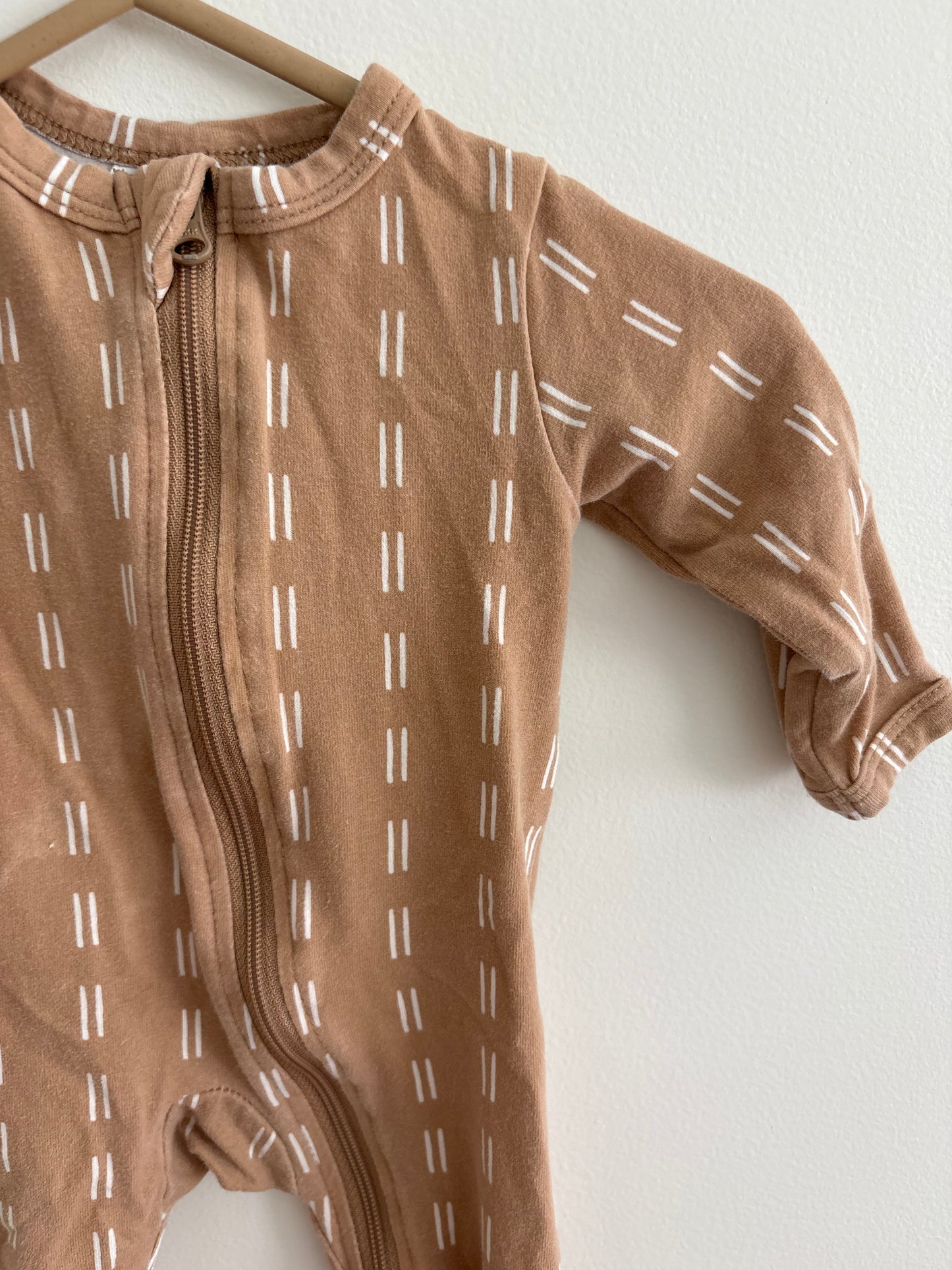 Cotton PJ | Tan Pattern | Newborn