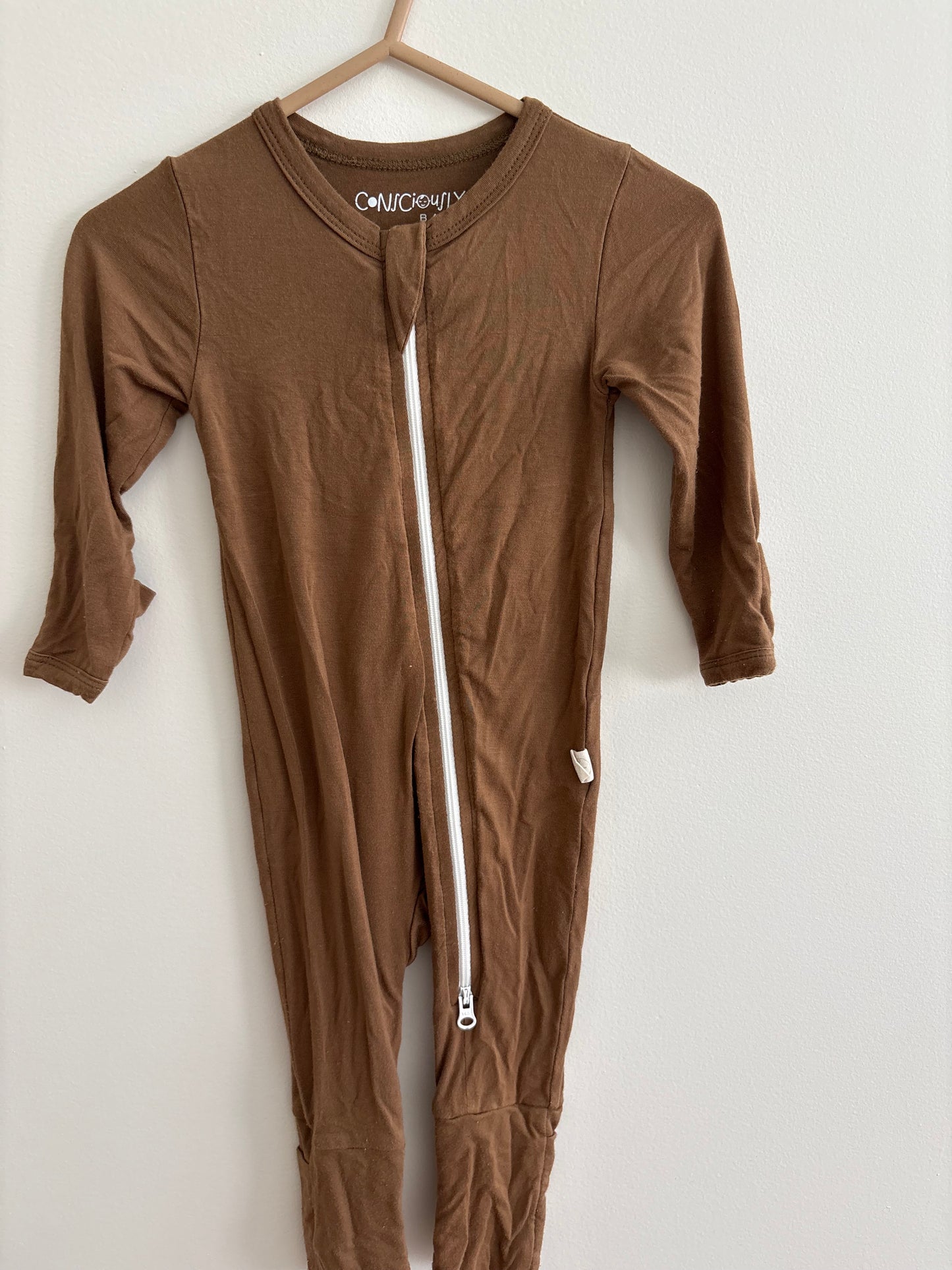 Bamboo PJ | Brown | 3-6M
