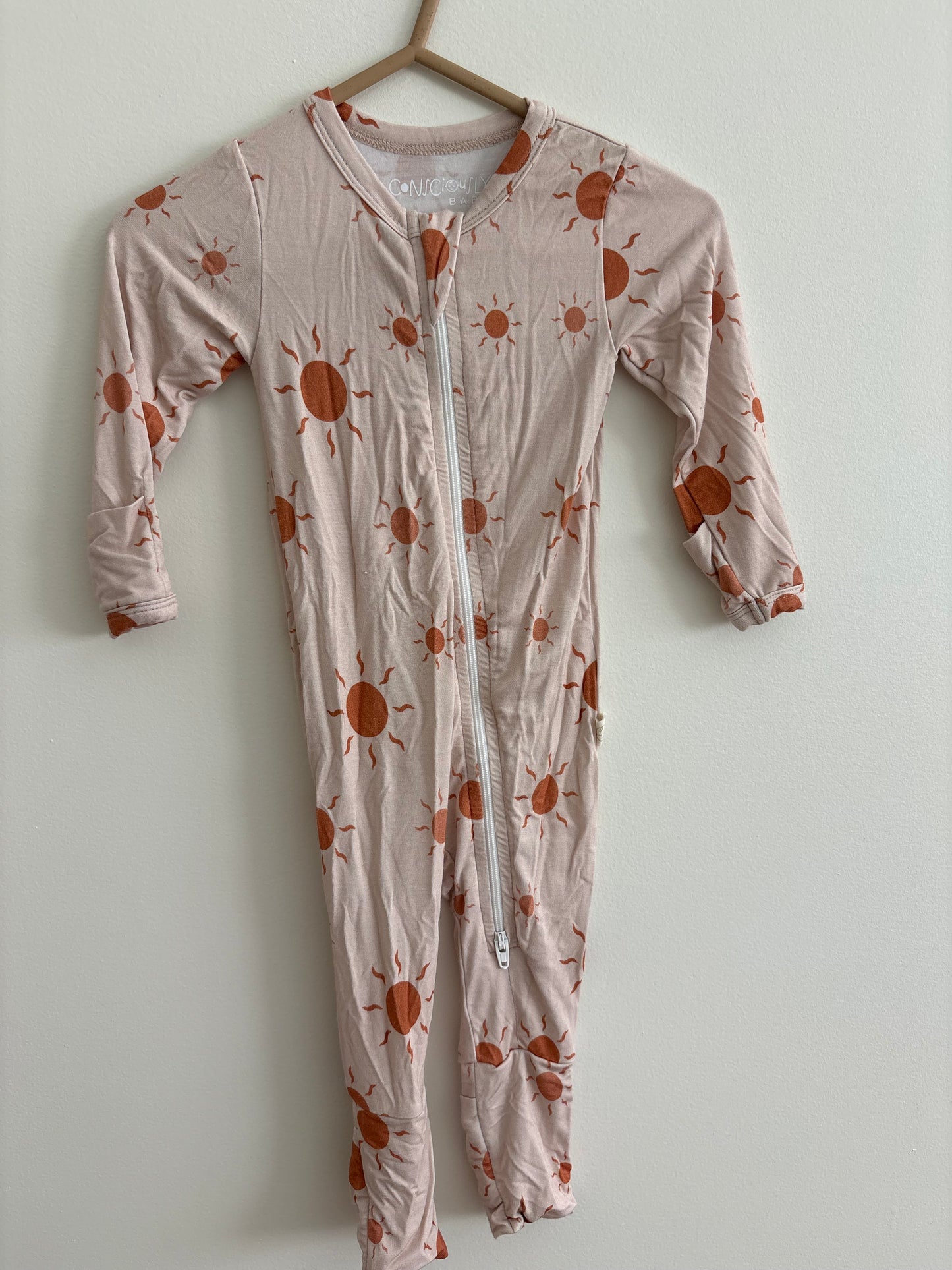 Bamboo PJ | Suns Pattern | 3-6M