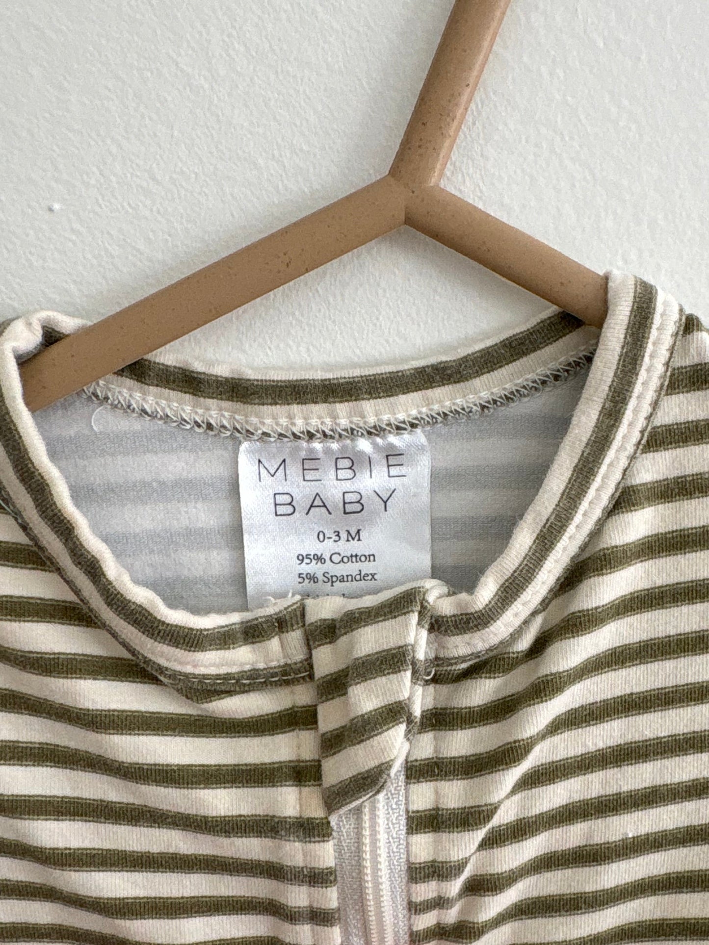 Cotton PJ | Green Stripes | 0-3M