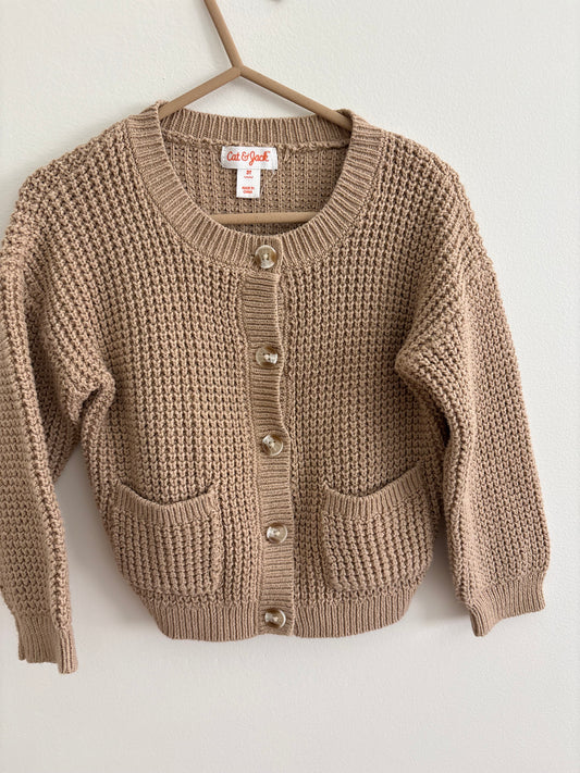 Knit Sweater | Tan | 3T