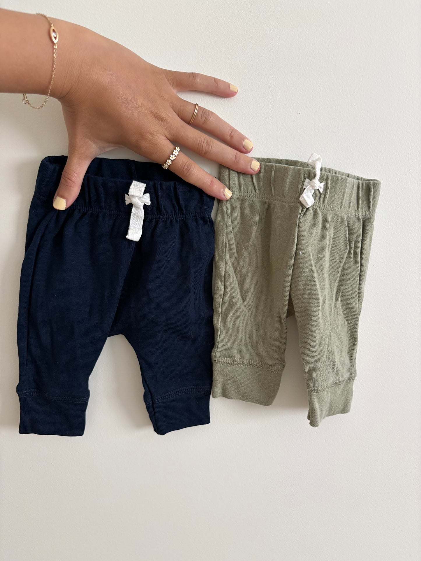 Pants | 2-Pack | Navy Blue Green | Newborn