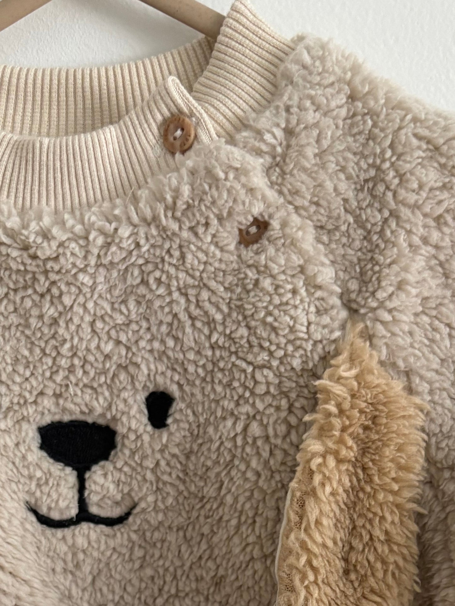 Sweater + Pants Set | Beige Tan Doggy | 18-24M