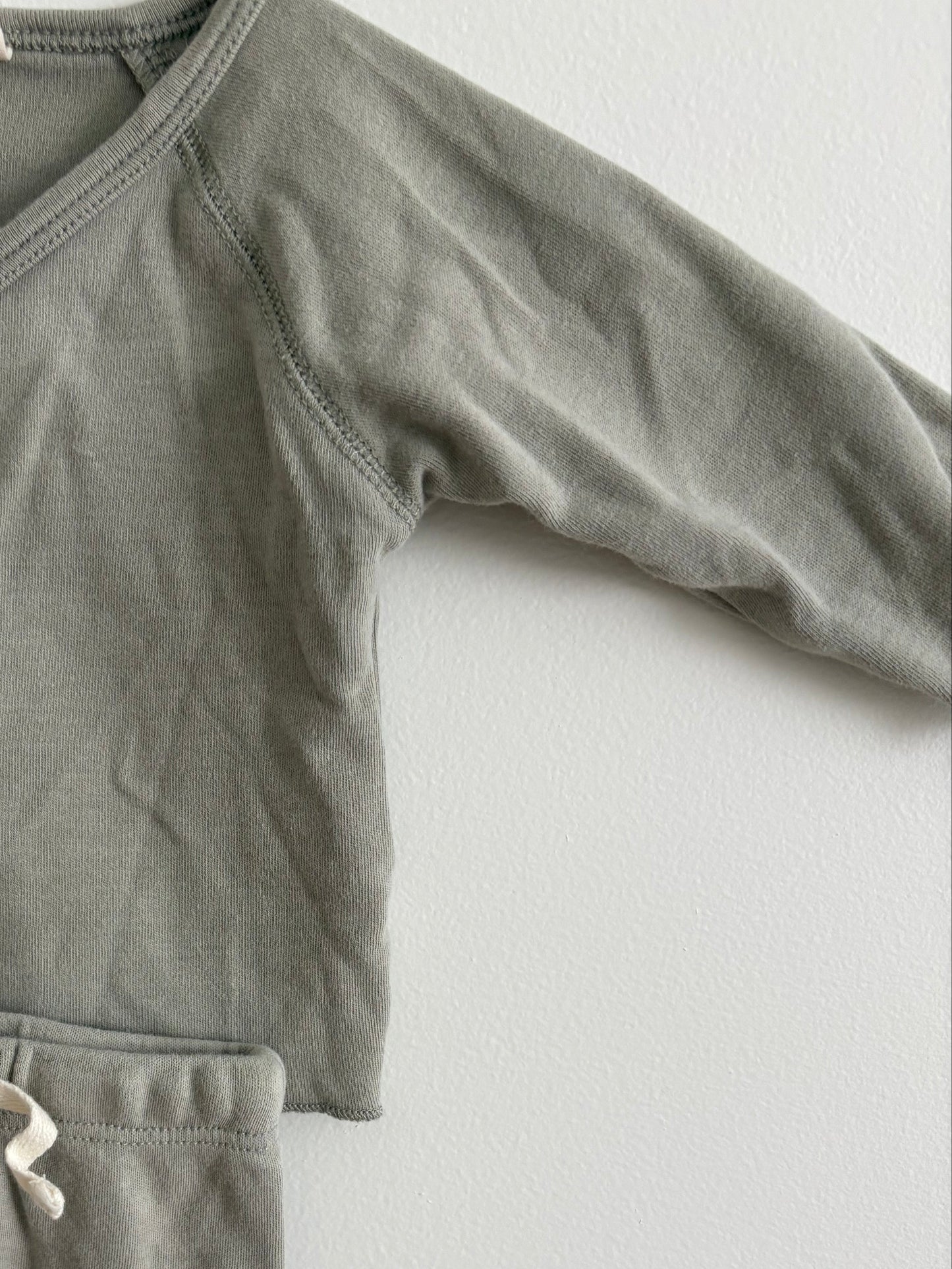 Top + Pants Set | Army Green | Newborn
