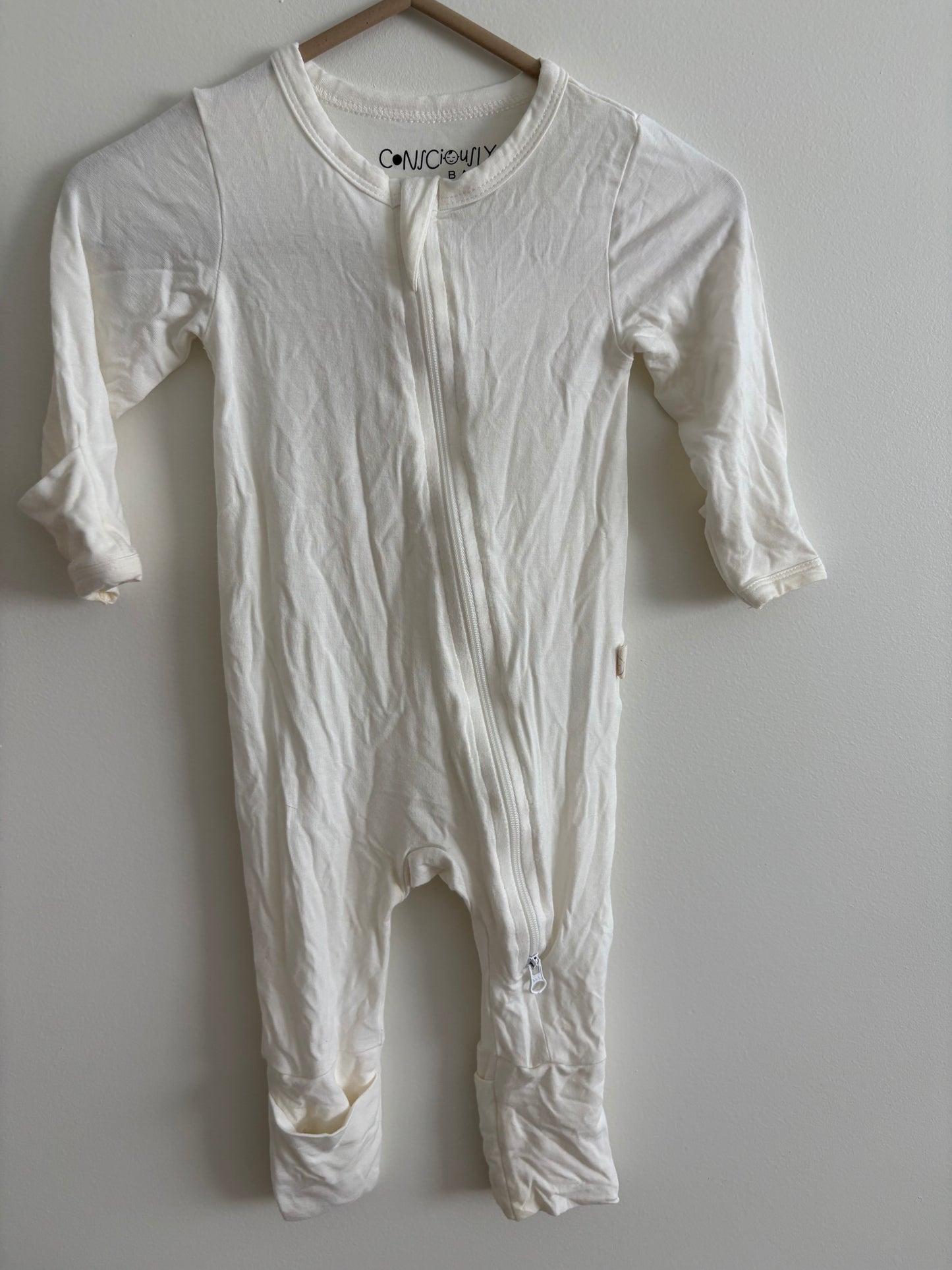 Bamboo PJ | White | 3-6M