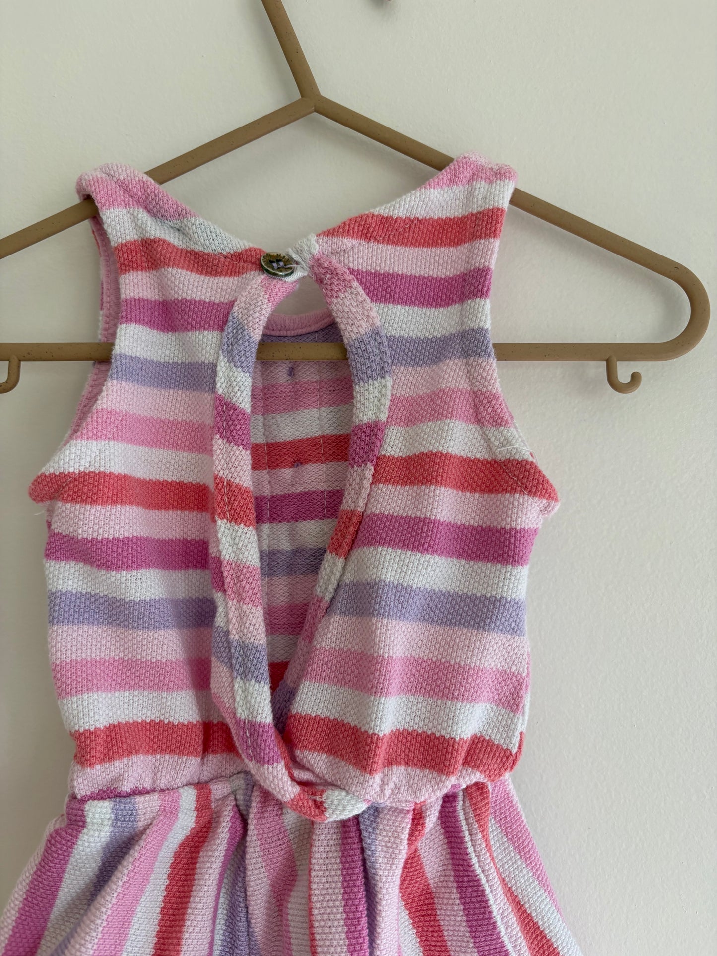 Dress | Striped Pinks | 3T