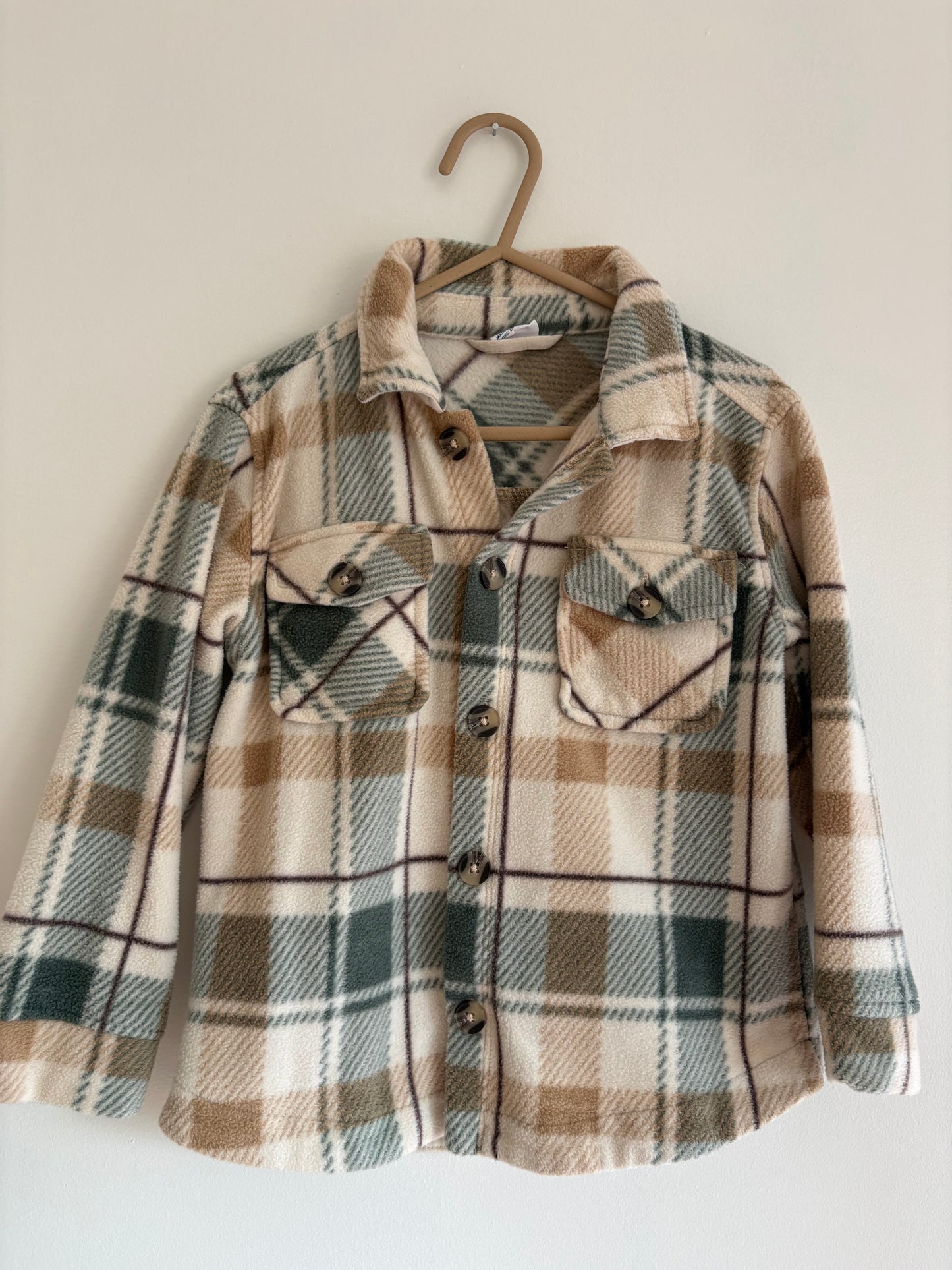 Shacket| Beige Sage Tan | 4T