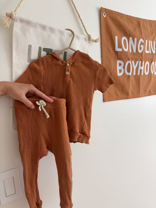 Top + Pants Set | Rust | 18-24M